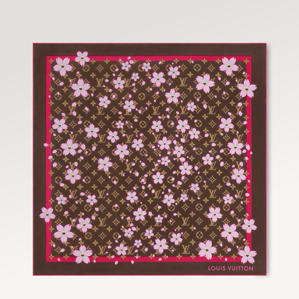 🌸 LOUIS VUITTON X TAKASHI MURAKAMI Cherry Blossom Square